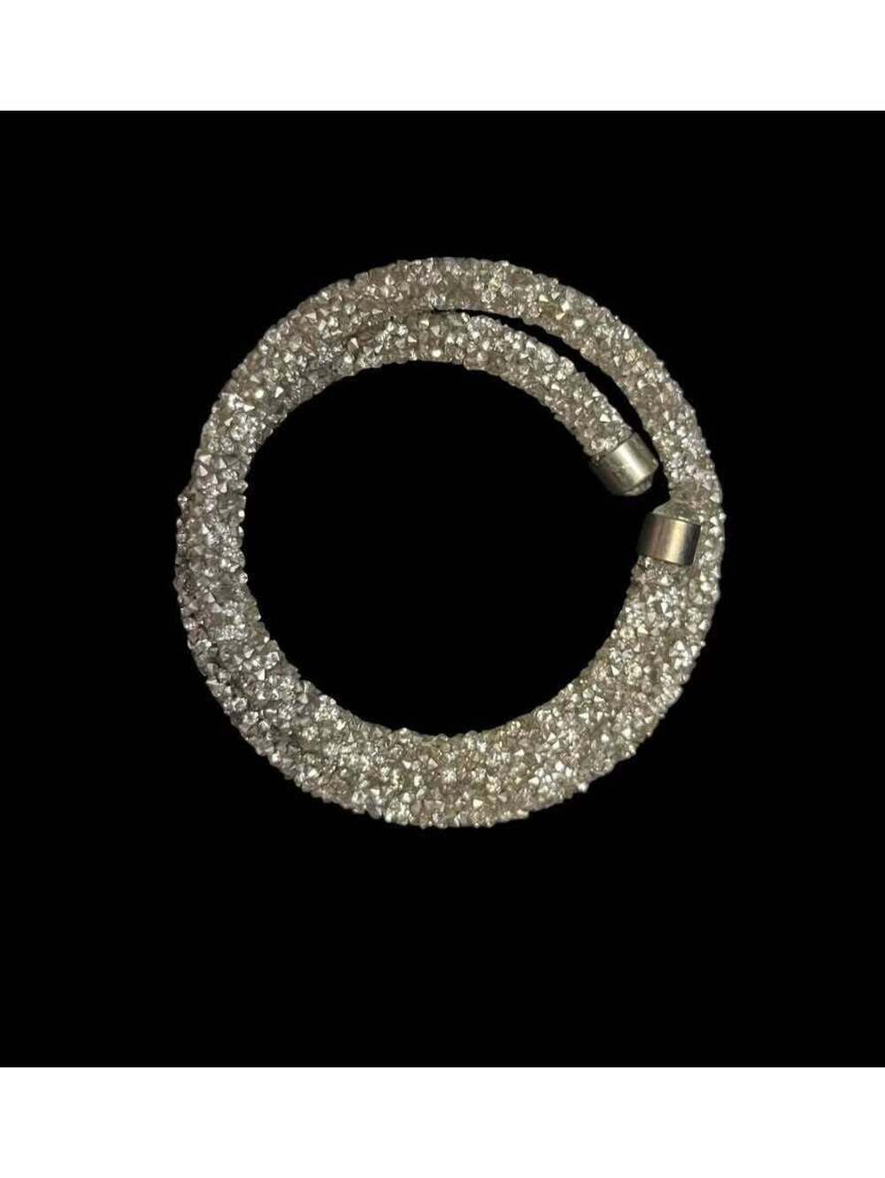 Silver Crystal Wrap Bracelet